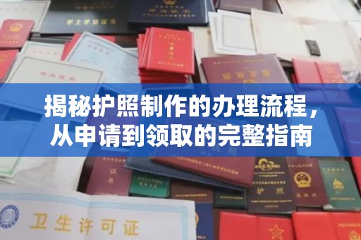 雁塔揭秘护照制作的办理流程，从申请到领取的完整指南
