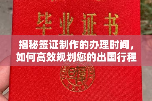 雁塔揭秘签证制作的办理时间，如何高效规划您的出国行程