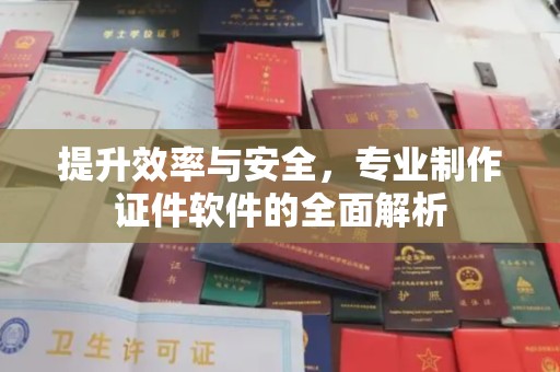 雁塔提升效率与安全，专业制作证件软件的全面解析