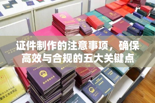 雁塔证件制作的注意事项，确保高效与合规的五大关键点