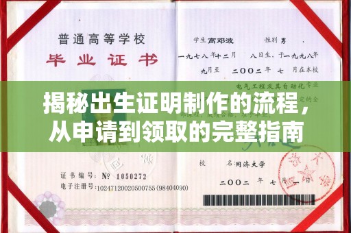 雁塔揭秘出生证明制作的流程，从申请到领取的完整指南