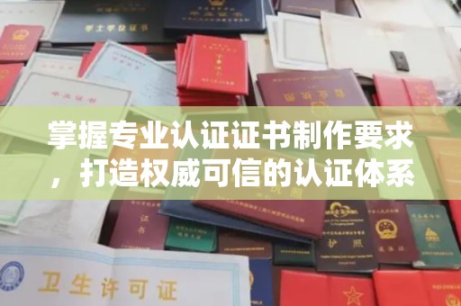 雁塔掌握专业认证证书制作要求，打造权威可信的认证体系